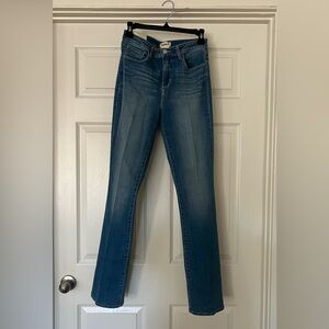 L'AGENCE Oriana 28 Dark Blue Straight Leg Jeans